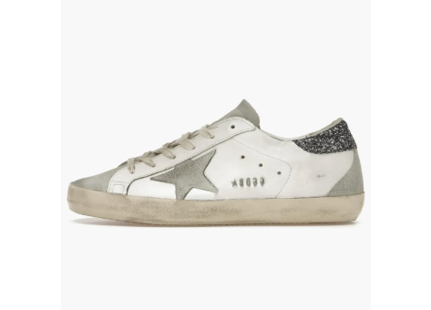 Golden Goose Super star Dark Grey Glitter womens (GWF00102.F004108.11166) weiss