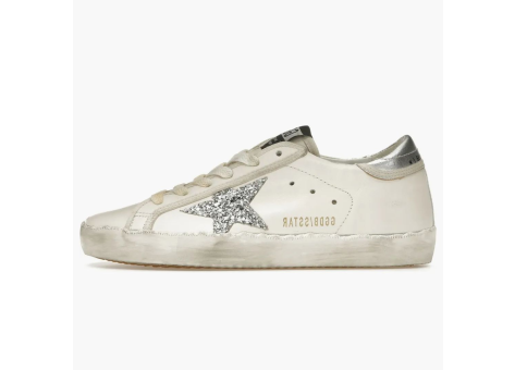 Golden Goose Super star Silver Glitter womens (GWF00101.F004656.80185) weiss