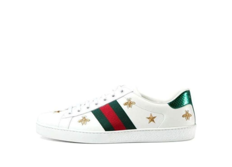 GUCCI Ace Embroidered And Stars Bees (386750-A38F0-9073) weiss