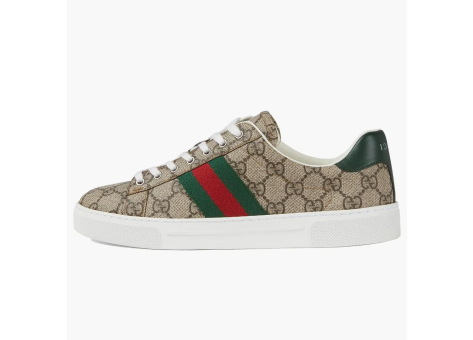 Gucci Ace Gg Crystal Canvas Web Beige womens (760774 FACMZ 9746) braun