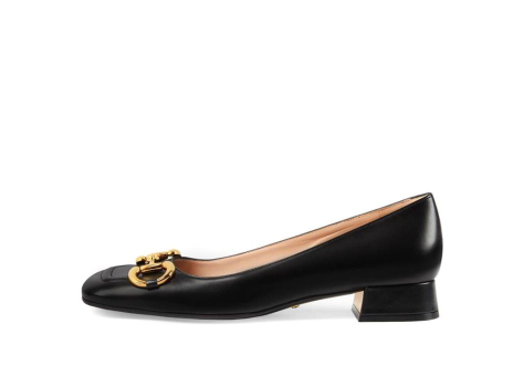 GUCCI Ballet Flat with Horsebit Leather (645600-C9D00-1000) schwarz