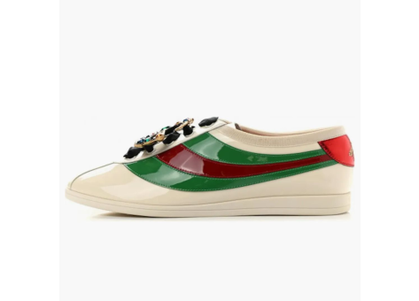 GUCCI Falacer Patent Leather Crystal womens (519278 BS7Y0 9067) beige