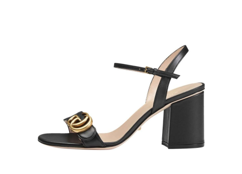 GUCCI G Heel Sandals (453379-A3N00-1000) schwarz