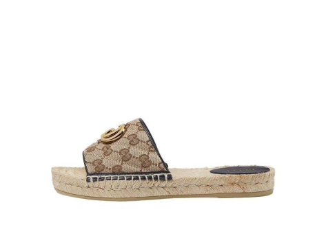 GUCCI GG matelass canvas espadrille sandal (620120-KQWM0-9765) beige