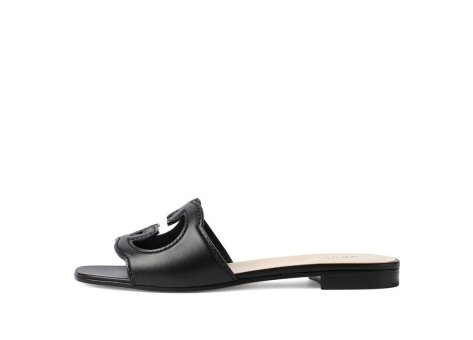 GUCCI Interlocking G Shearling Sandals (694451-US000-1000) schwarz