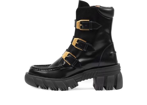 GUCCI Leather Ankle (663590-DKSD0-1000) schwarz