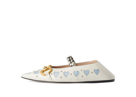 GUCCI Lovelight flat with Horsebit Blue (713868-BKO60-9042) weiss