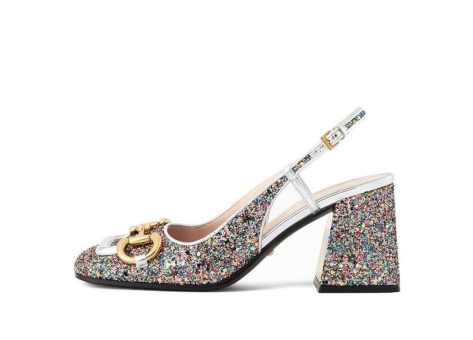 GUCCI Lovelight Slingback Mid Heel With Horsebit (707702-KSP20-8461) bunt