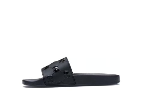GUCCI Rubber GG Slide (575957-JDR00-1000) schwarz