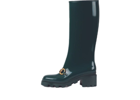 GUCCI Rubber Horsebit Tall (659707-JCCP0-3154) grün