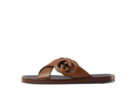 GUCCI Side Interlocking G Sandals (738471-US000-2535) braun
