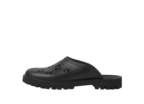 GUCCI Slip On Sandal Cut Out Monogram (655517-JFB00-1000) schwarz