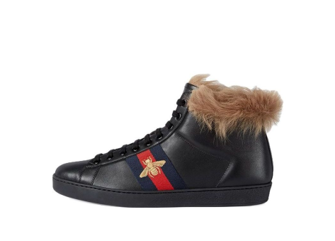 GUCCI Stripe Ace High Fur (497367-0FI50-1093) schwarz