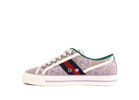 GUCCI Jumbo Gg Beige Lilac Canvas Tennis 1977 (725879-UKO70-8872) beige