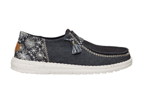 Hey Dude Wendy Funk Embroidered Floral Olive (44237-001) schwarz