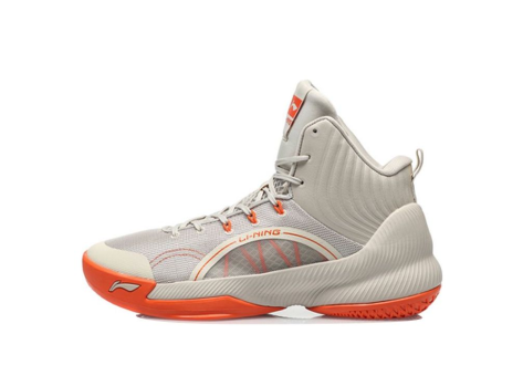 Li-Ning TD Shock Absorption Mid Tops Basketball Shoe Gray (ABPQ027-4) beige