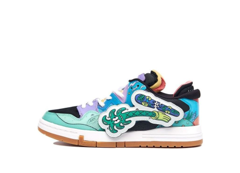 Li-Ning x Steven Harrington WEIWU PRO Artist Dual Velcro Patches Blue Green (AECR053-1) bunt
