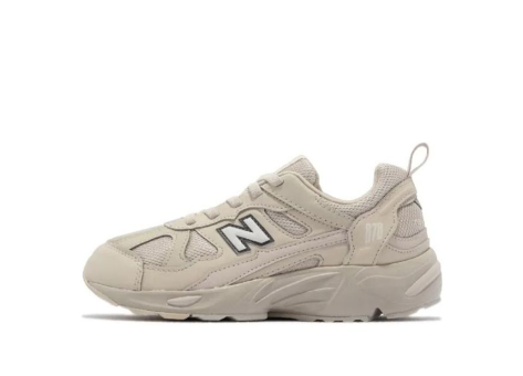 New Balance 878 Wide Little Kid Series Shock Absorption Non Slip Wear Resistant Low Top Sports (PV878KOB W) beige