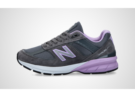 New Balance 990v5 Made In Violet Glow Lead Dark Miusa USA (W990DV5) grau