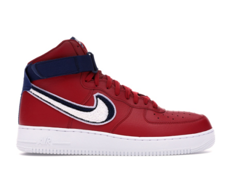 air force one red and blue swoosh