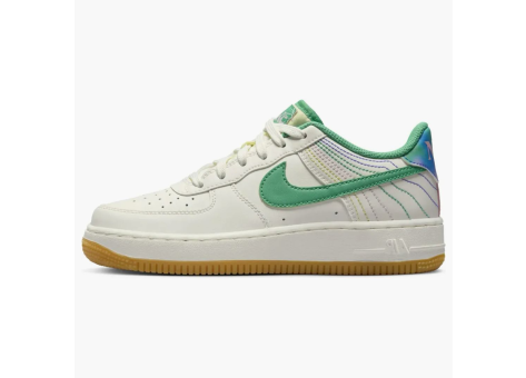 Nike Air Force 1 LV8 3 GS Low Heel Stitch Sail Stadium Green (FJ7540 100) weiss