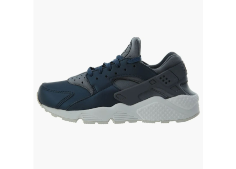 Nike Air Huarache Run Prm Txt Cool Grey Metallic Armory Navy womens (AA0523 001) blau