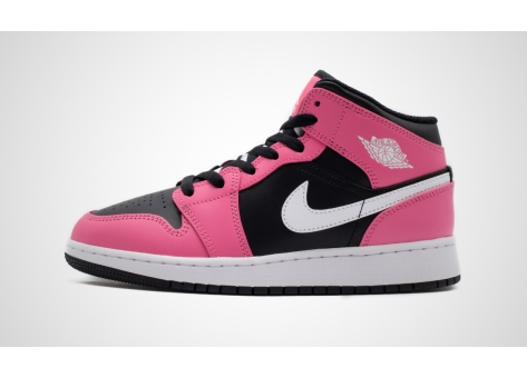 Jordan 1 Mid Pinksicle GS (555112-002) schwarz