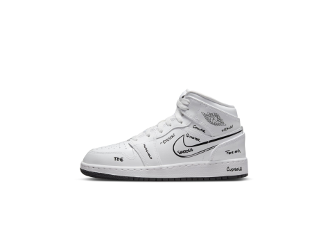 Jordan 1 Mid GS Schematic (DQ1864-100) weiss