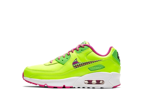 Nike Air Max 90 Leather Volt Fire GS (CW5795 700) grün