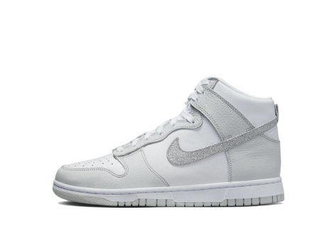 Nike Dunk High Silver Glitter Swoosh womens (FJ4578-100) weiss