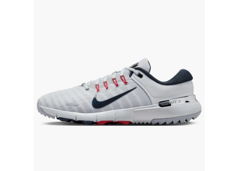 Nike Free Golf Pure Platinum Light Crimson Wolf Grey Armory Navy (FZ8795-001) weiss