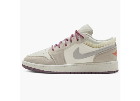 Jordan 1 Low GS Se Sail Legend Light Violet Dust Neutral Grey (FQ8094 100) beige