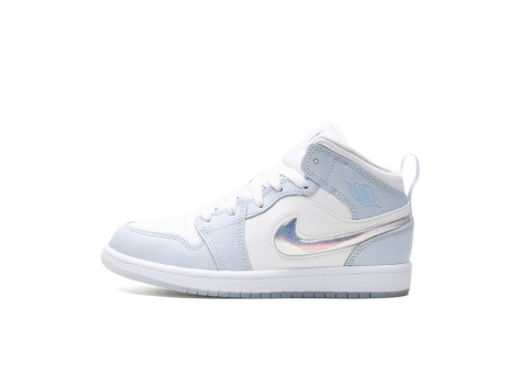 Jordan 1 Mid SE Glitter Swoosh PS (FQ9118-400) weiss