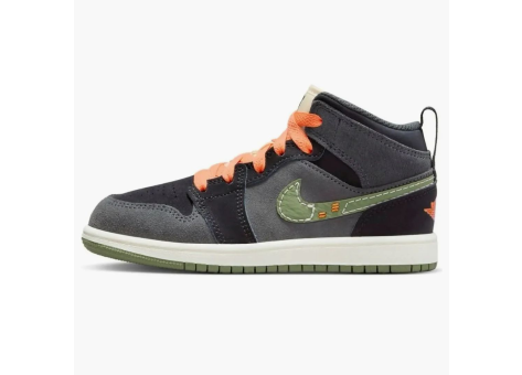 Jordan 1 Mid SE Craft Anthracite Light Olive PS (FD9094 003) bunt