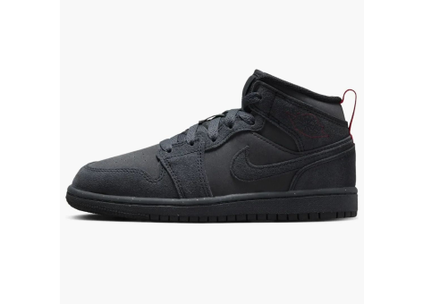 Jordan 1 Mid SE Craft Dark Smoke Grey Varsity PS (FQ7754 001) schwarz