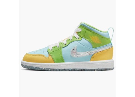 Jordan 1 Mid SE PS Glacier Ice Citron Pulse Action Green (DX4370 400) bunt