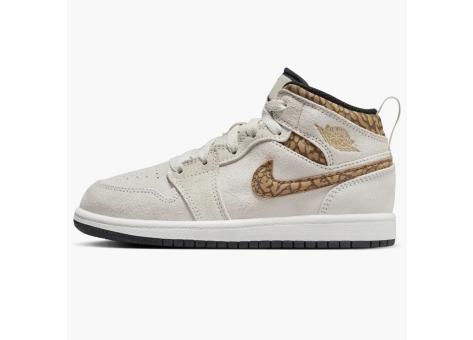 Jordan 1 Mid SE PS Light Orewood British Tan Metallic Gold (DZ5370 102) beige