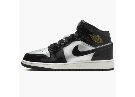 Jordan 1 Mid SE Metallic Silver Sail Gold GS (FZ3938 001) bunt