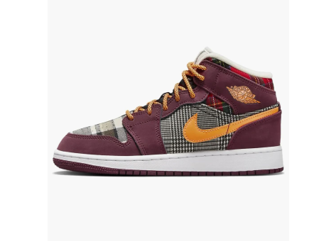 Jordan 1 Mid SE Plaid GS (FD5460 608) bunt