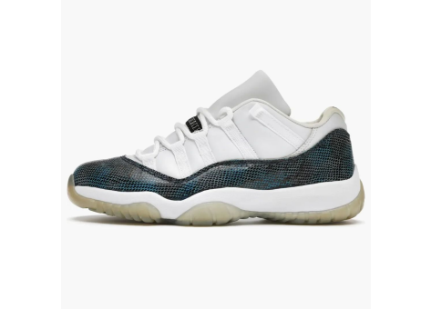 Jordan 11 Low Navy Snakeskin Retro (136071 102) bunt