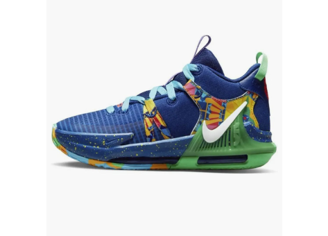 Nike LeBron Witness 7 Kaleidoscope GS (DQ8650 400) blau