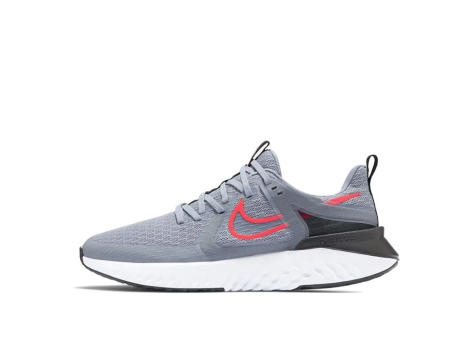 Nike Legend React 2 Obsidian Mist Laser Crimson (AT1368-402) grau