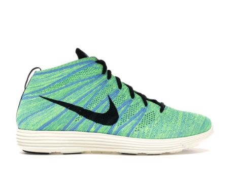 Nike Lunar Flyknit Chukka Blue Glow Volt (554969-407) blau