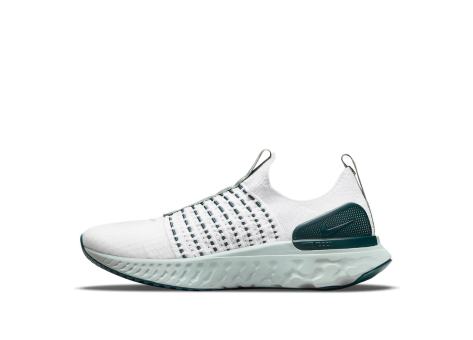 Nike React Phantom Run Flyknit 2 Platinum Tint Dark Teal (DO6698 001) weiss