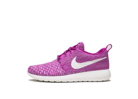 Nike WMNS Rosherun Flyknit Fuchsia Flash Brand New (704927-500) pink