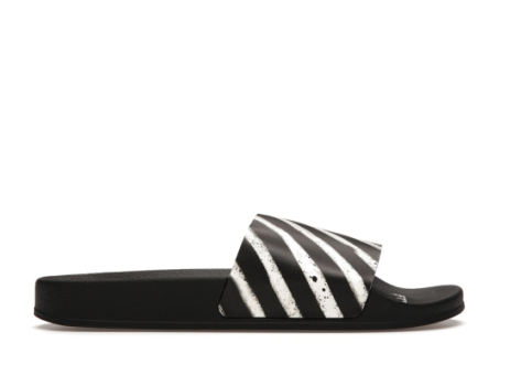 Off-White Spray Stripes Slides (OMIA087S19C220371001) schwarz