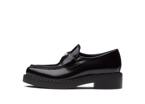 Prada Brushed Leather Pointy Monolith Loafers (1D673M_050_F0002) schwarz