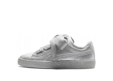PUMA BASKET HEART HOLIDAY GLAMOUR JR Silver (367630-03) silber