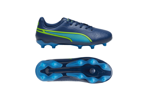 PUMA KING Match FG AG Jr Up Gear (107573-002) blau