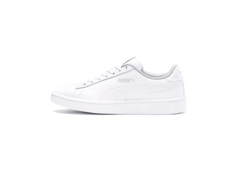 PUMA Smash v2 L Jr Leather (365170-02) weiss